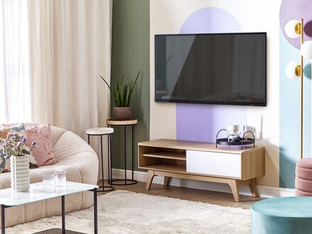 Beliani BUFFALO TV-meubel lichte houtkleur Bruin