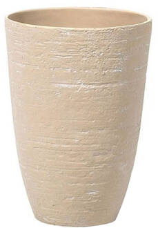 Beliani CAMIA - Plantenbak - Beige - 35 cm - Stenenmix