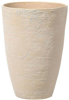 Beliani CAMIA - Plantenbak - Beige - 43 cm - Stenenmix