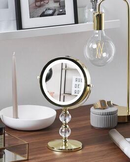 Beliani CLAIRA - make-up spiegel - Goud - IJzer