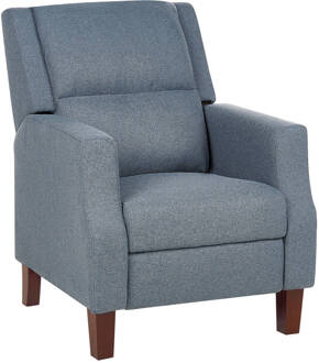 Beliani EGERSUND - TV-fauteuil-Blauw-Polyester