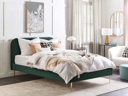 Beliani FLAYAT Bed groen 160x200