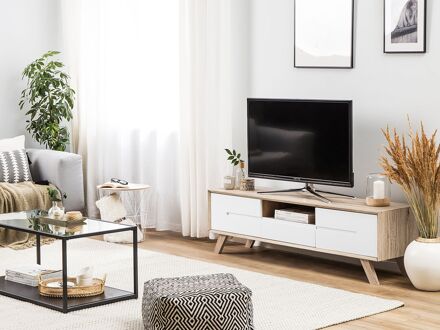 Beliani FORESTER TV-meubel lichte houtkleur Bruin