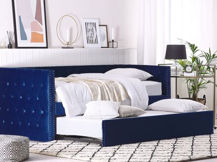Beliani GASSIN Bed blauw 90x200