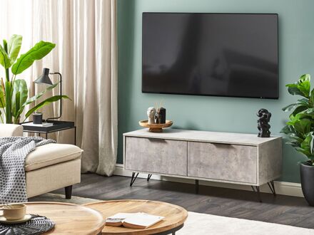 Beliani HALSTON TV-meubel grijs