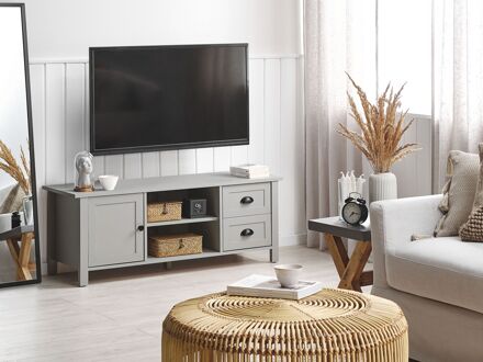 Beliani HONOLULU TV-meubel grijs