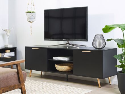 Beliani INDIO TV-meubel zwart