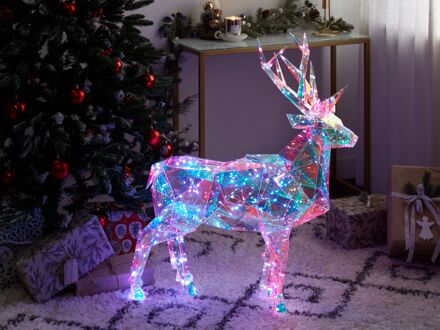 Beliani Kerstdecoratie voor buiten LED met app meerkleurig 90 cm POLARIS Multicolor