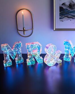 Beliani LED-decoratie letters meerkleurig POLLUX Multicolor