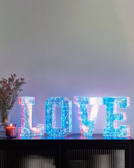 Beliani LED-decoratie letters meerkleurig PROCYON Multicolor