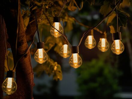 Beliani LED kerstverlichtingsnoer 25 lampjes met app 1200 cm ISORTOQ Transparant