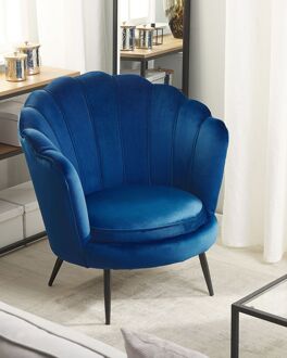 Beliani LOVIKKA fauteuil blauw