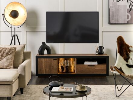 Beliani MARANA TV-meubel Lichte houtkleur Bruin