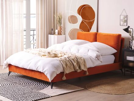 Beliani MELLE Bed Oranje 140x200