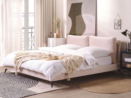 Beliani MELLE Bed Roze 180x200