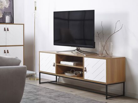 Beliani NUEVA TV-meubel lichte houtkleur Bruin