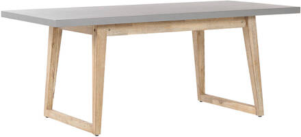 Beliani ORIA Eettafel 90x180x75 Grijs