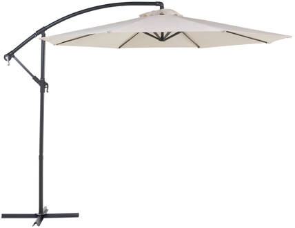 Beliani RAVENNA - Cantilever parasol-Beige-Polyester