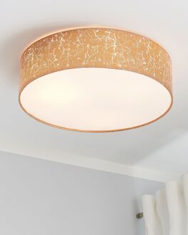 Beliani RENA - Plafondlamp - Koper - Polykatoen
