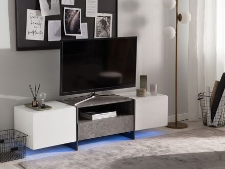 Beliani RUSSEL TV-meubel grijs