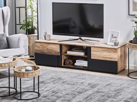 Beliani STERLING TV-meubel lichte houtkleur Bruin