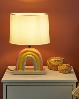 Beliani Tafellamp keramiek meerkleurig TITNA Multicolor