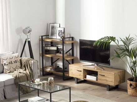 Beliani TIMBER TV-meubel lichte houtkleur Bruin