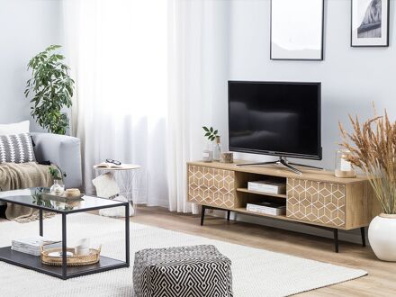 Beliani TORVI TV-meubel lichte houtkleur Bruin