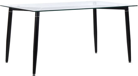 Beliani TOTHAM Eettafel 150 x 90 cm Transparant