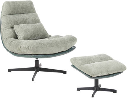 Beliani TOVIK - Fauteuil-Groen-Chenille