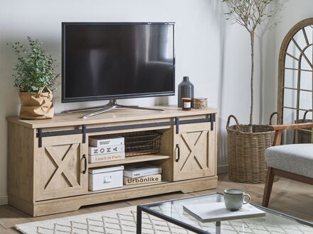 Beliani ULAN TV-meubel lichte houtkleur Bruin