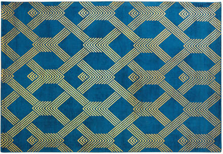 Beliani VEKSE Vloerkleed Blauw 160x230