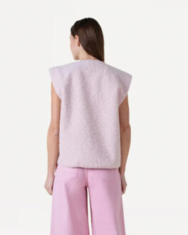 Beline boucle vest - Roze - M