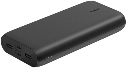 Belkin BoostCharge Powerbank | 26.000 mAh - 2x USB-C + 2x USB-A - Zwart - One size