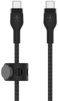 Belkin BoostCharge Pro Flex USB-C / USB-C Kabel 60W - 1m - Zwart