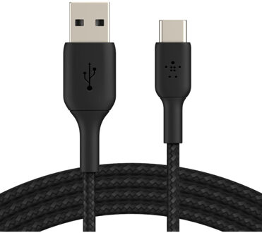 Belkin Braided C-A 1M Oplader Zwart