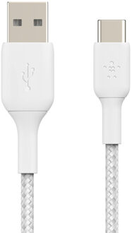 Belkin Braided C-A 2M Oplader Wit