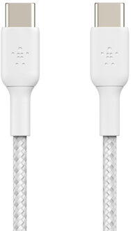 Belkin Braided USB-C-naar-USB-C 1 Meter Wit