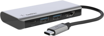 Belkin CONNECT Meerpoorts 4-in-1 USB-C hub Dockingstation