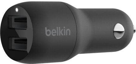 Belkin Dual USB-A Car Charger, 12W X2 Oplader Zwart