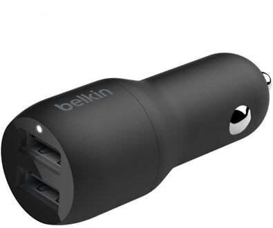 Belkin Dual USB-A Car Charger, 12W X2 Oplader Zwart