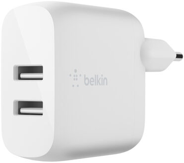 Belkin Dual USB-A Charger - 24W Oplader Wit