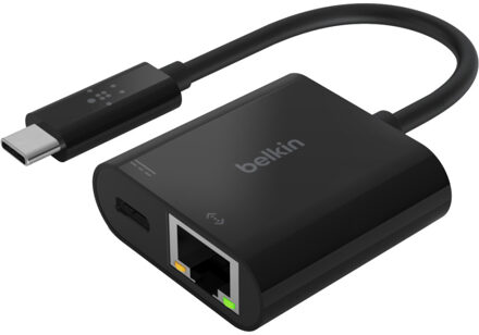 Belkin Netwerkadapter - USB-C - Gigabit Ethernet x 1 + USB-C (alleen voeding) x 1