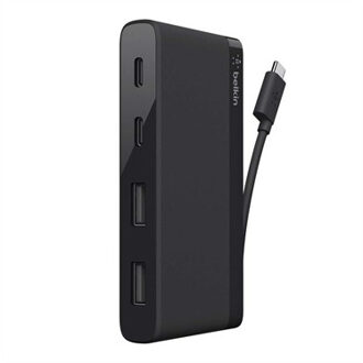 Belkin USB-C 4-Port Mini Hub USB Hub Zwart