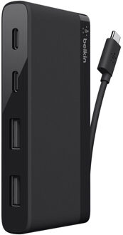 Belkin USB-C 4-Port Mini Hub USB Hub Zwart