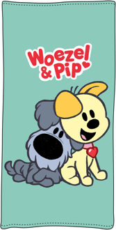 Bella Badlaken Woezel en Pip groen 75 x 150 cm - Strandlakens