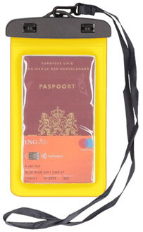 Bella Bellatio Design waterdicht documententasje / waardevolle spullenhoesje - Geel