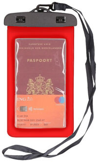 Bella Bellatio Design waterdicht documententasje / waardevolle spullenhoesje - Rood