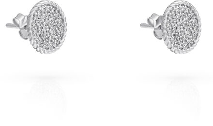 'Bella' Dames 925 Sterling Zilveren Stud Oorbellen - Zilver ZO-7565