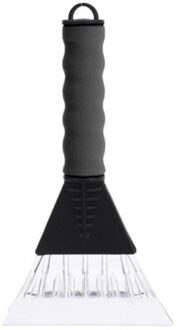 Bella IJskrabber - grijs - met foam grip - kunststof - 26 x 13 cm - Ruitenkrabber auto - raamkrabber autor